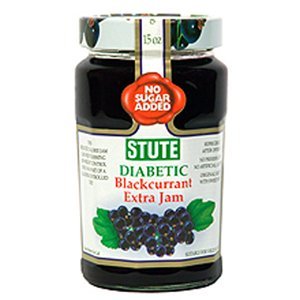 (4 PACK) - Stute - Diabetic Blackcurrant Jam | 430g | 4 PACK BUNDLE