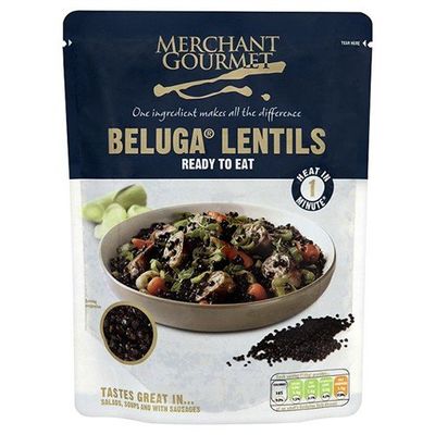 (4 Pack) - Merchant Gourmet - Beluga Lentils Ready to Eat | 250g | 4 Pack Bundle