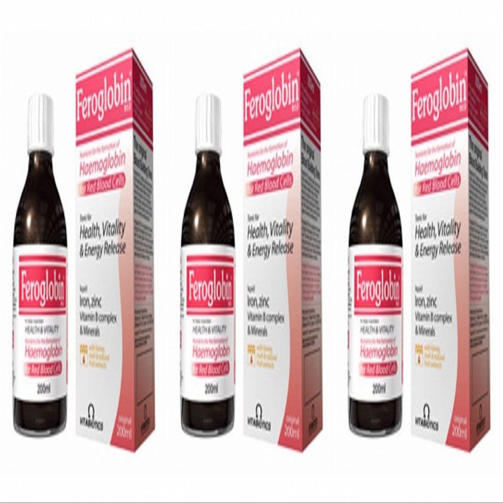 (3 Pack) - Vitabiotic - Feroglobin-b12 | 200ml | 3 Pack Bundle