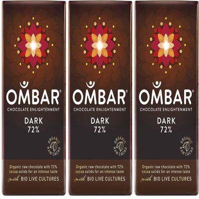 (3 Pack) - Ombar - Dark 72% Bar | 35g | 3 Pack Bundle