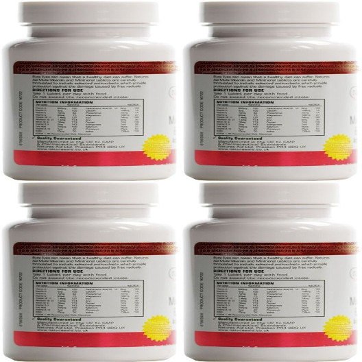 (4 Pack) - Natures Aid Promo Packs - Multi Vitamins & Minerals | 90's | 4 Pack Bundle