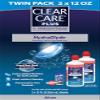 Clear Care Plus Cleaning Solution with Lens Case, Twin Pack, Multi, 12 Oz, Pack of 2 view 2