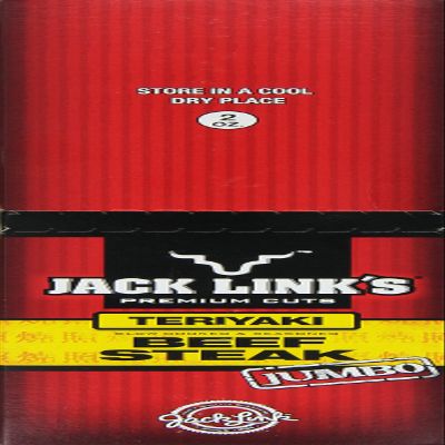 Jack Links Beef Steak, Teriyaki, 2 Ounce (Pack of 12)