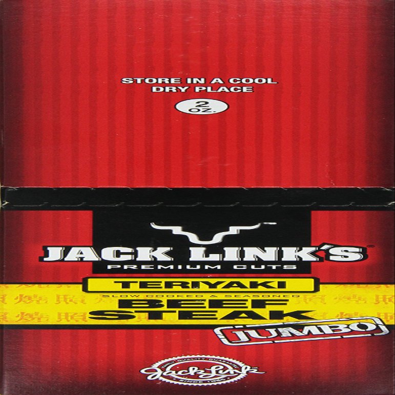 Jack Links Beef Steak, Teriyaki, 2 Ounce (Pack of 12)