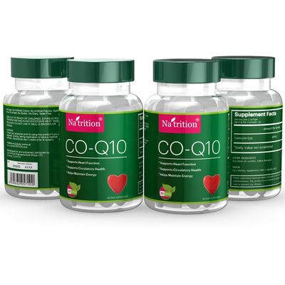 Natrition Coenzyme Q10, 100 Mg of Concentrated High Quality CoQ10 Ingredients Per Serving, 60 Softgels/Bottle, Pocket-size Small Bottle