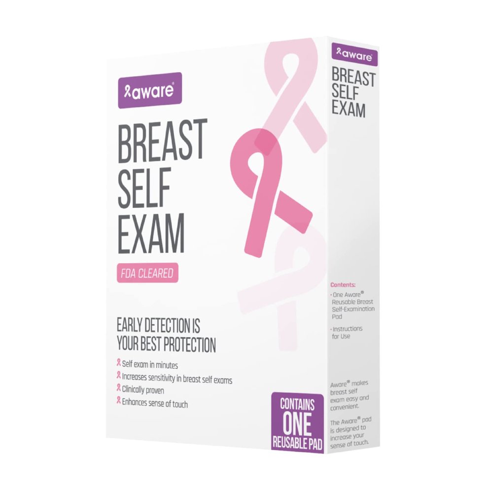 Aware Breast Self Exam Pad - FDA Cleared Medical Device for Early Detection, Breast Cancer Awareness Tool with Enhanced Sensitivity