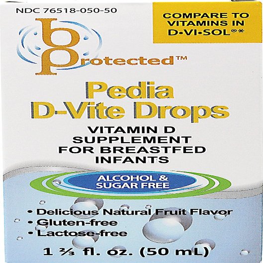 B Protected Pedia Vitamin D-Vite Drops 1 2/3 fl Ounce Liquid