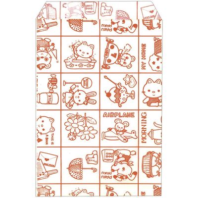 (Sasagawa) Taka Mark Gift Bags, Flat Bags, 50-1203 Fancy Red 4.1 x 5.9 inches (105 x 150 mm), 200 Sheets