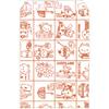 (Sasagawa) Taka Mark Gift Bags, Flat Bags, 50-1203 Fancy Red 4.1 x 5.9 inches (105 x 150 mm), 200 Sheets view 1