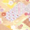 (Sasagawa) Takajirushi 49-1705 Wrapping Paper, Japanese Style Pattern, Chrysanthemum, Half Size, 50 Sheets view 1