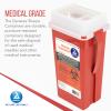 Dynarex Sharps Container, Provides a Safe Disposal of Medical Waste and Needles, Non-Sterile & Latex-Free, Made with Thermoplastic, Red, 1 Case (2 Quart, 60) view 3