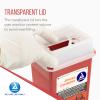 Dynarex Sharps Container, Provides a Safe Disposal of Medical Waste and Needles, Non-Sterile & Latex-Free, Made with Thermoplastic, Red, 1 Case (2 Quart, 60) view 4