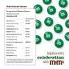 M&MS Dark Green Milk Chocolate Candy Bulk, 2lbs of M&M'S in Resealable Pack for Candy Bars, Holiday Parties, Graduations, Christmas, Dessert Tables & DIY Party Favors view 2