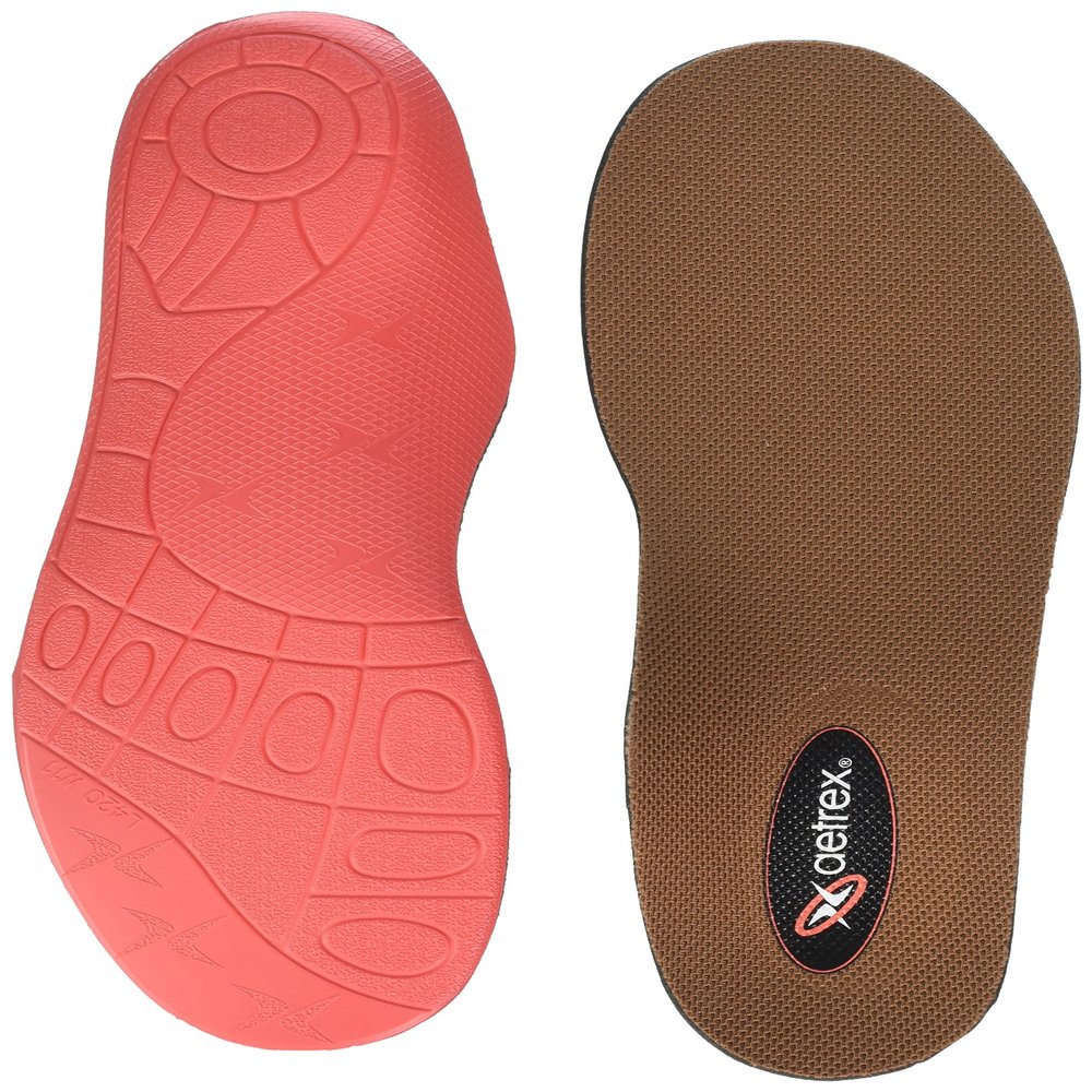 Aetrex Lynco Sports L420W Brown Womens Orthotics Insoles (11 B(M) US, Brown/Pink)