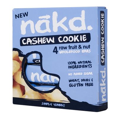Nakd - Cashew Cookie Bar - 4 x 35g (Pack of 3)
