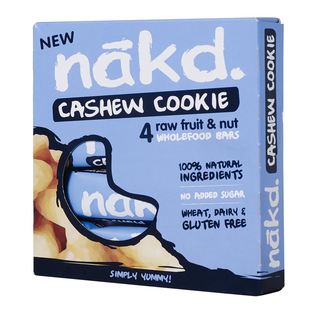 Nakd - Cashew Cookie Bar - 4 x 35g (Pack of 3)