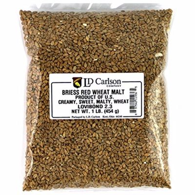 Briess Grain U.S. Brewers Malt for Beer Making & Home Brewing 1 LB (Red Wheat)