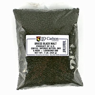Briess 2-Row Black Malt 500L - 1 lb