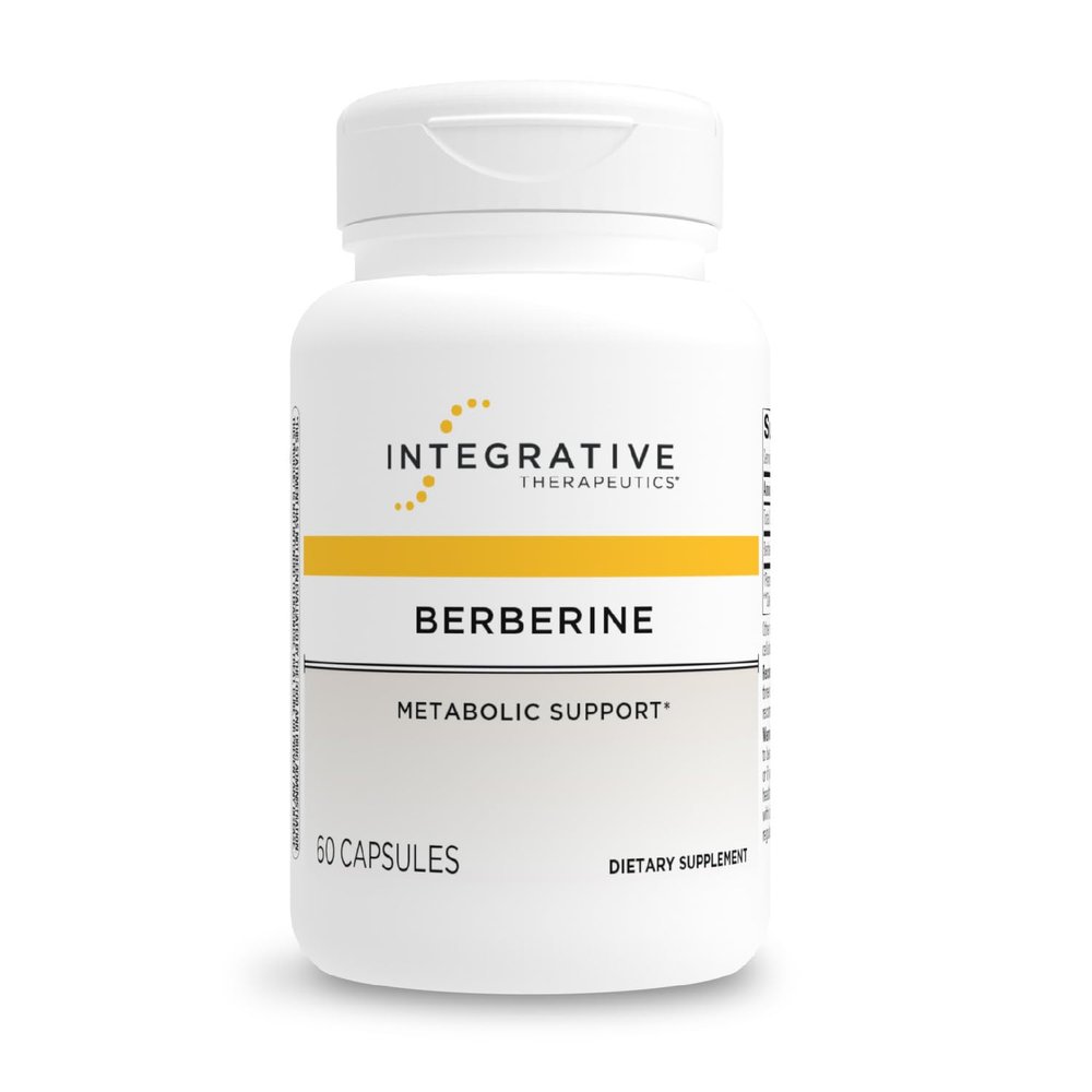 Integrative Therapeutics Berberine - Supports Metabolic Health & Cellular Energy Metabolism - Practitioner-Trusted Quality - Dairy-Free & Gluten-Free - 60 Capsules (60 Servings)