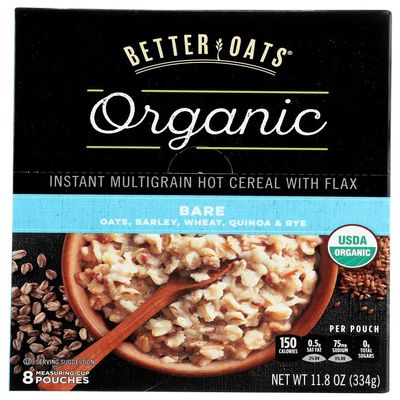 Better Oats - Better Oats Bare, 8 Pouches (6x11.8 OZ)