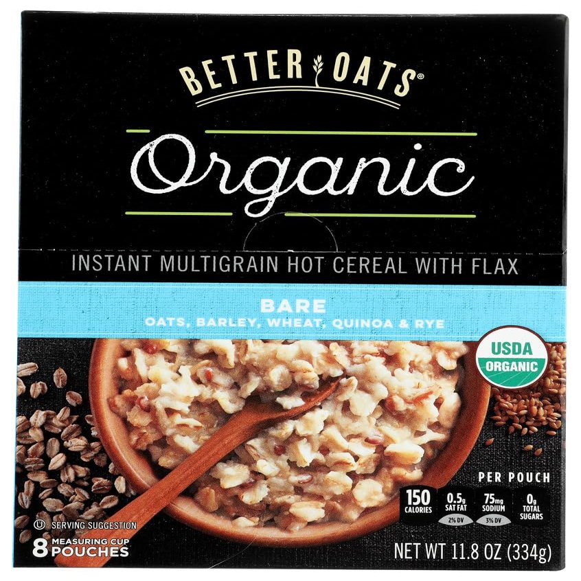 Better Oats - Better Oats Bare, 8 Pouches (6x11.8 OZ)