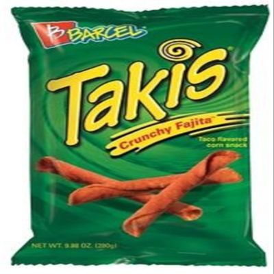 Barcel, Takis, Crunchy Fajita, Rolled Tortilla Snacks, 9.9oz Bag (Pack of 3)