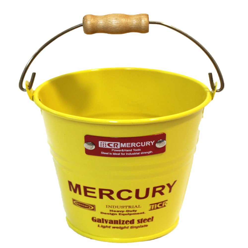 Mercury MEBUMBYE Tin Mini Bucket, Yellow