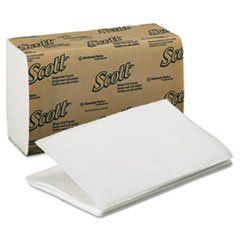 (6 Pack Value Bundle) KCC01700 SCOTT 1-Fold Paper Towels, 9 3/10 x 10 1/2, White