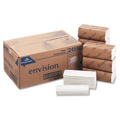(6 Pack Value Bundle) GPC24590 Envision Multifold Paper Towels, 1-Ply, 9 1/5 x 9 2/5, White