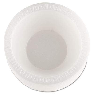 (6 Pack Value Bundle) DCC12BWWCR Concorde Foam Bowl, 10-12 oz, White