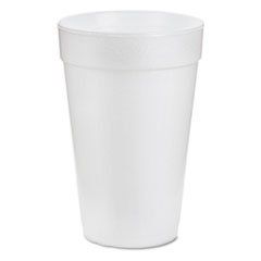 (6 Pack Value Bundle) DCC16J16 Drink Foam Cups, 16 oz, White
