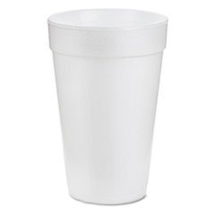 (6 Pack Value Bundle) DCC16J16 Drink Foam Cups, 16 oz, White