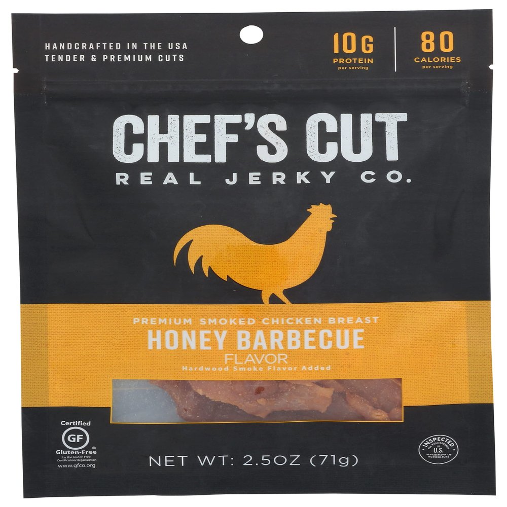 Chef's Cut Tender Real Chicken Jerky | Honey Barbecue | 2.5 oz