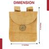 Armory Replicas Renaissance Leather Dijon Medieval Suede Pouch view 3