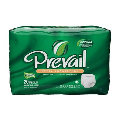 Prevail Adult Incontinence Underwear for Men & Women, Maximum Absorbency, Medium, 20 Count
