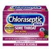 Chloraseptic Max Strength Sore Throat Relief Lozenges, Wild Berry, Drops with Liquid Center to Numb Sore Throat, 15 Count view 1