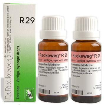 Dr.Reckeweg Germany R29 Vertigo, Syncope Drops Pack of 2
