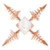 Jet Handcrafted Exquisite Plated Copper Coil Crystal Quartz Pyramid Energy Generator 4 Points Healing Reiki Chakra Balancing view 1
