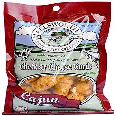 ELLSWORTH Cheese Curd Cheddar, Cajun, 5 Ounce (Pack of 12)