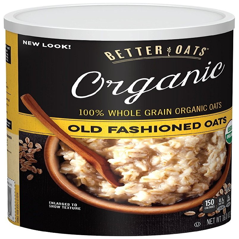 Better Oats Organic Raw Pure & Simple Old Fashioned Oats (12x16 OZ)
