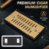 Prestige Import Group - Adjustable Vent Cigar Humidifier - Capacity: Up to 250 - Color: Polished Gold view 2