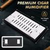 Prestige Import Group - Adjustable Vented Cigar Humidifier - Accomodates: Up to 150 Cigars - Color: Polished Silver view 2