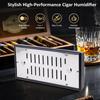Prestige Import Group - Adjustable Vented Cigar Humidifier - Accomodates: Up to 150 Cigars - Color: Polished Silver view 3