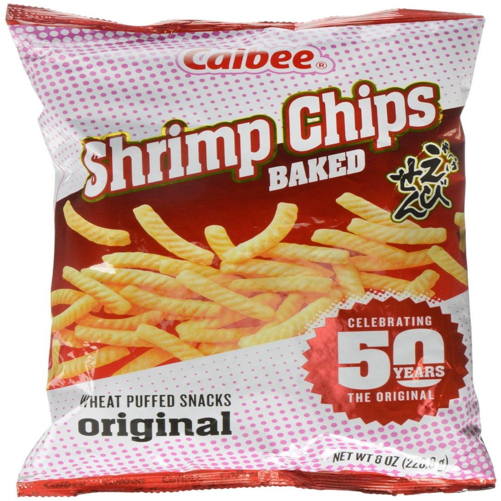 Calbee Baked Shrimp Chips-Original-8 Oz-2 Pack