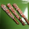 Chocolate Covered Pretzel Rods Orange Crunch Sprinkles Theme 16 Pieces view 2