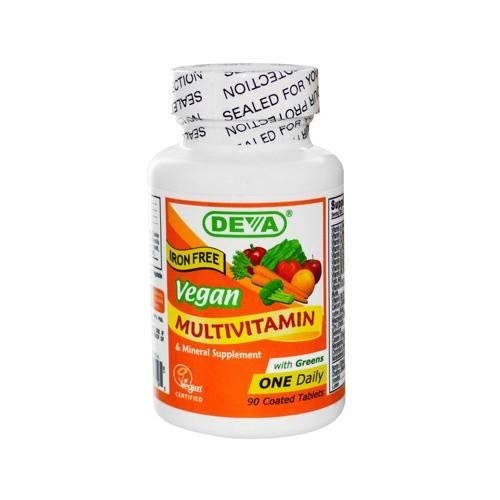 Deva Nutrition Vegan Multivitamin and Mineral Supplement Tablets - 90 Ea (Pack of 2)