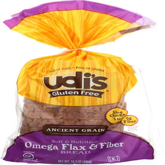 Udi's Gluten Free Omega Flax And Fiber Bread