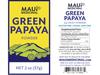 Maui Medicinal Herbs Green Papaya Fruit Powder 2oz Zip-Pouch view 3