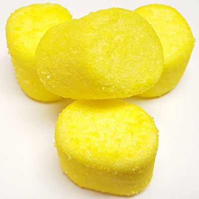 Sugared Marshmallows Yellow 1 Pounds 50 Pieces-Yellow Candy