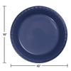 Club Pack of 240 Navy Blue Disposable Plastic Party Banquet Dinner Plates 10" view 2